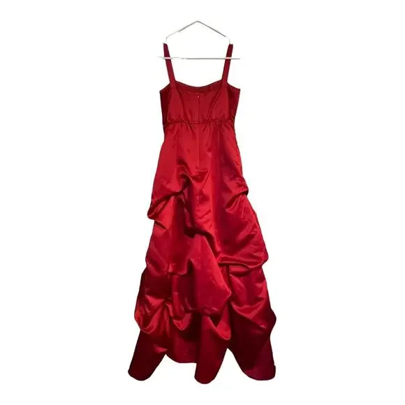 apple red jr bridesmaid dresses Sale Ready-to-Ship Junior Bridesmaid Dress